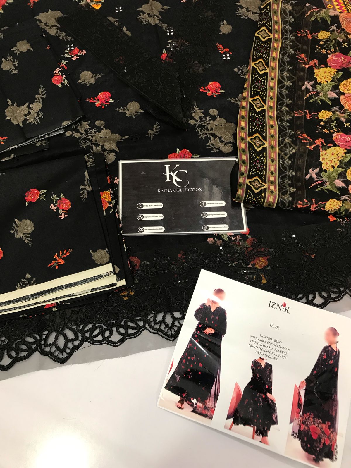 Lawn 3 piece unstitched printed sui - Kapra Collection