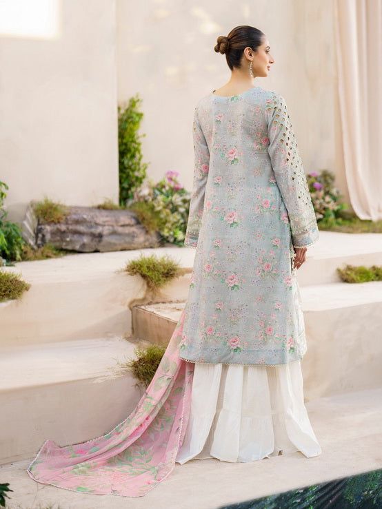 Iznik luxury Chikankari Lawn Collection Replica - Kapra Collection