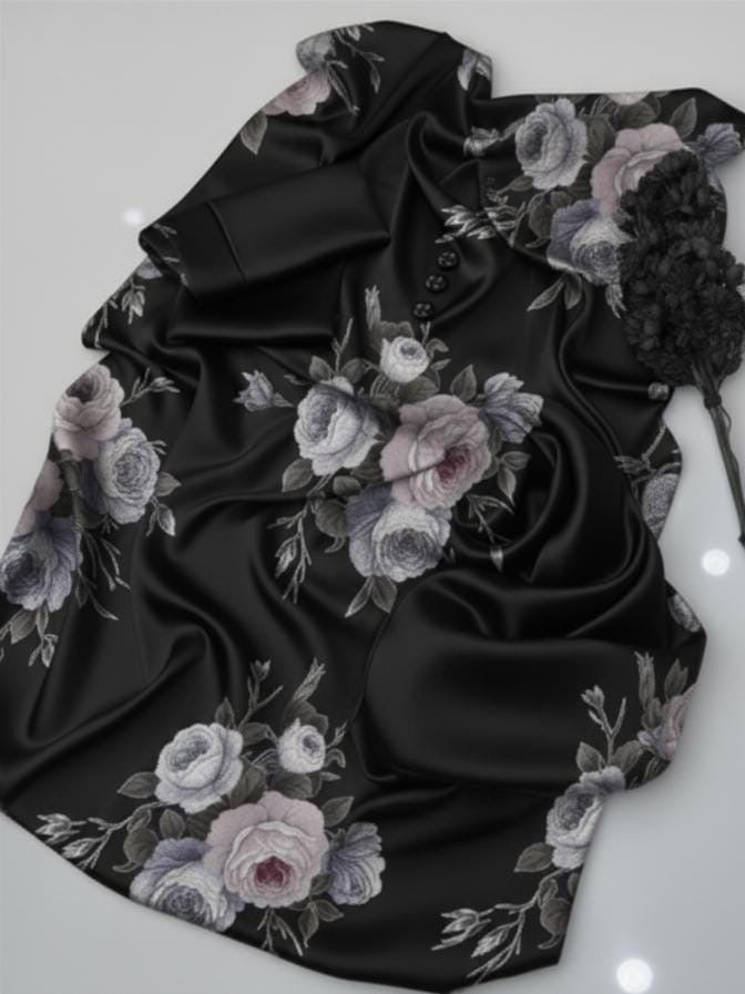 Shamoze Silk 3Piece Digital Printed Dress