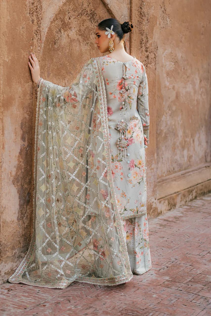 Iznik Lawn luxury Embroidered 3 piece Dres