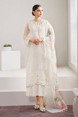 BAROQUE LUXURY ORGANZA 3PIECE  UNSTITCHED DREES