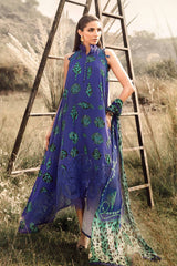 3 piece unstitched lawn digital printed suit - Kapra Collection