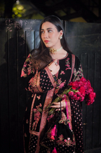 Aneelas - 3PC Velvet Embroidered Suit - Kapra Collection