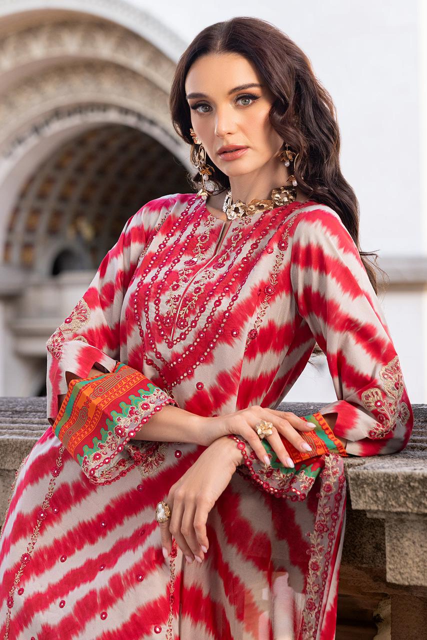 Charizma Embroidered lawn 3piece unstitched dress
