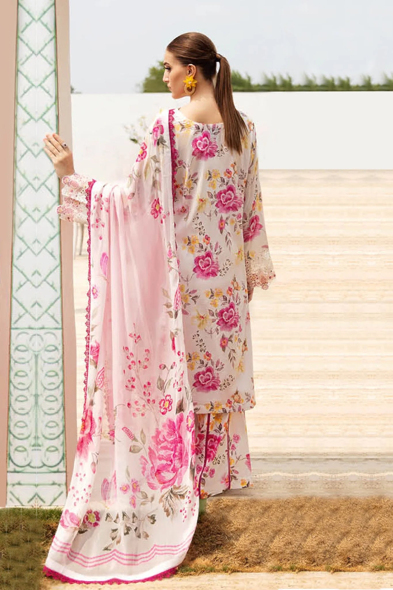 Ramsha Lawn 3Piece Dress - Kapra Collection