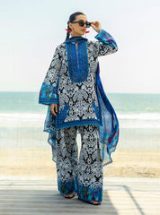 Zc lawn 3piece Unstitched Dress