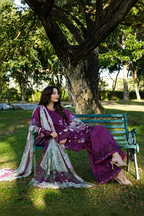 Maheen – Elaaf Inspired Plum Lawn Suit