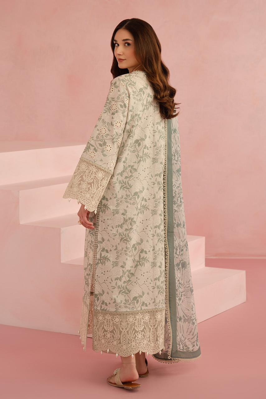 Afrozeh floral charm lawn Embroidered Dress