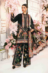 Jatt Black Lawn 3Piece Digital Printed Unstitched Dress