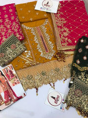 Chiffon Garara for women clothing (UNSTITCHED) by Kapra Collection - Kapra Collection