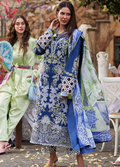 Luxury embroidered lawn summer  collection replica unstitched - Kapra Collection