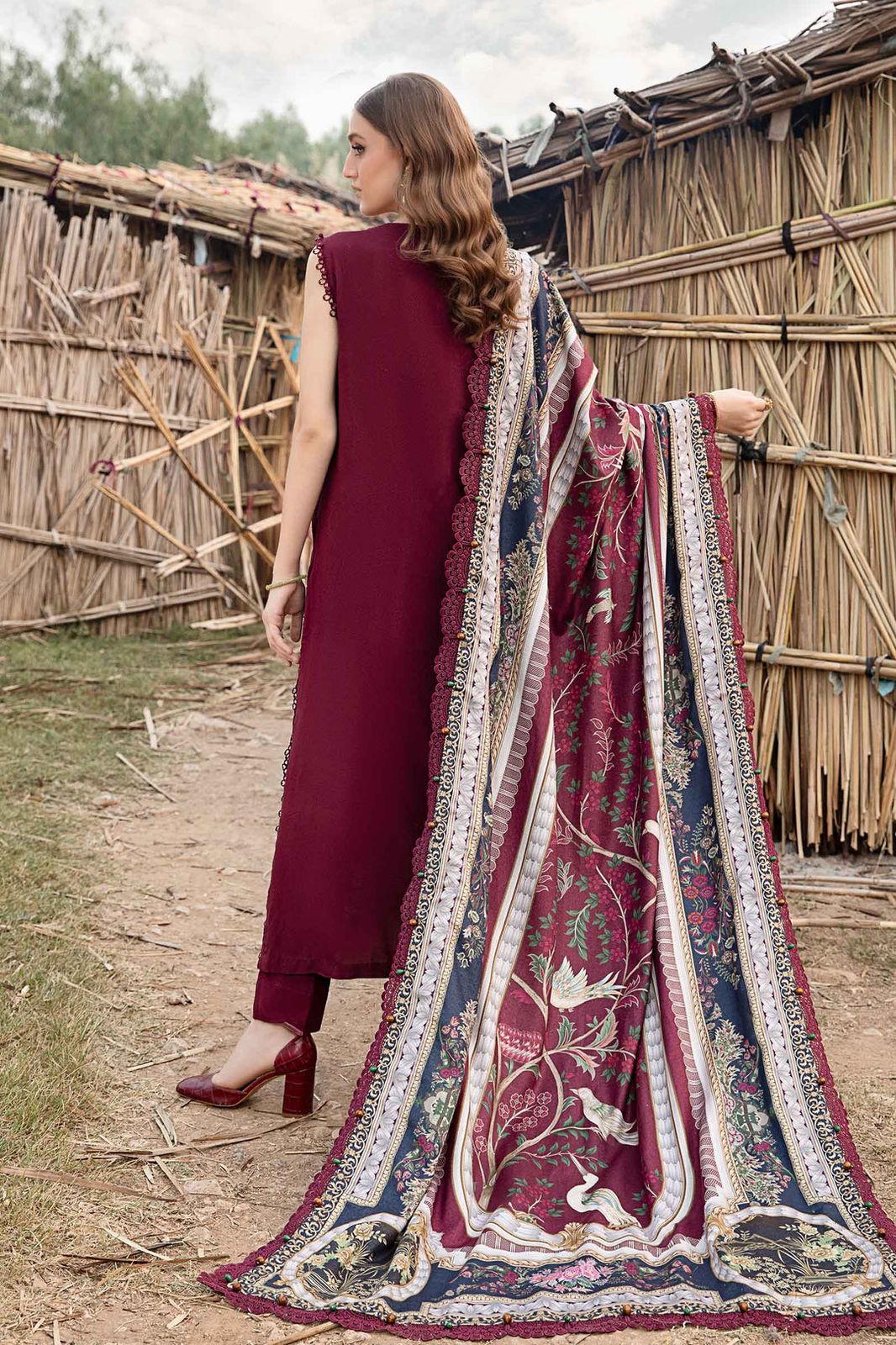 Luxury embroidered Chikankari lawn collection unstitche - Kapra Collection