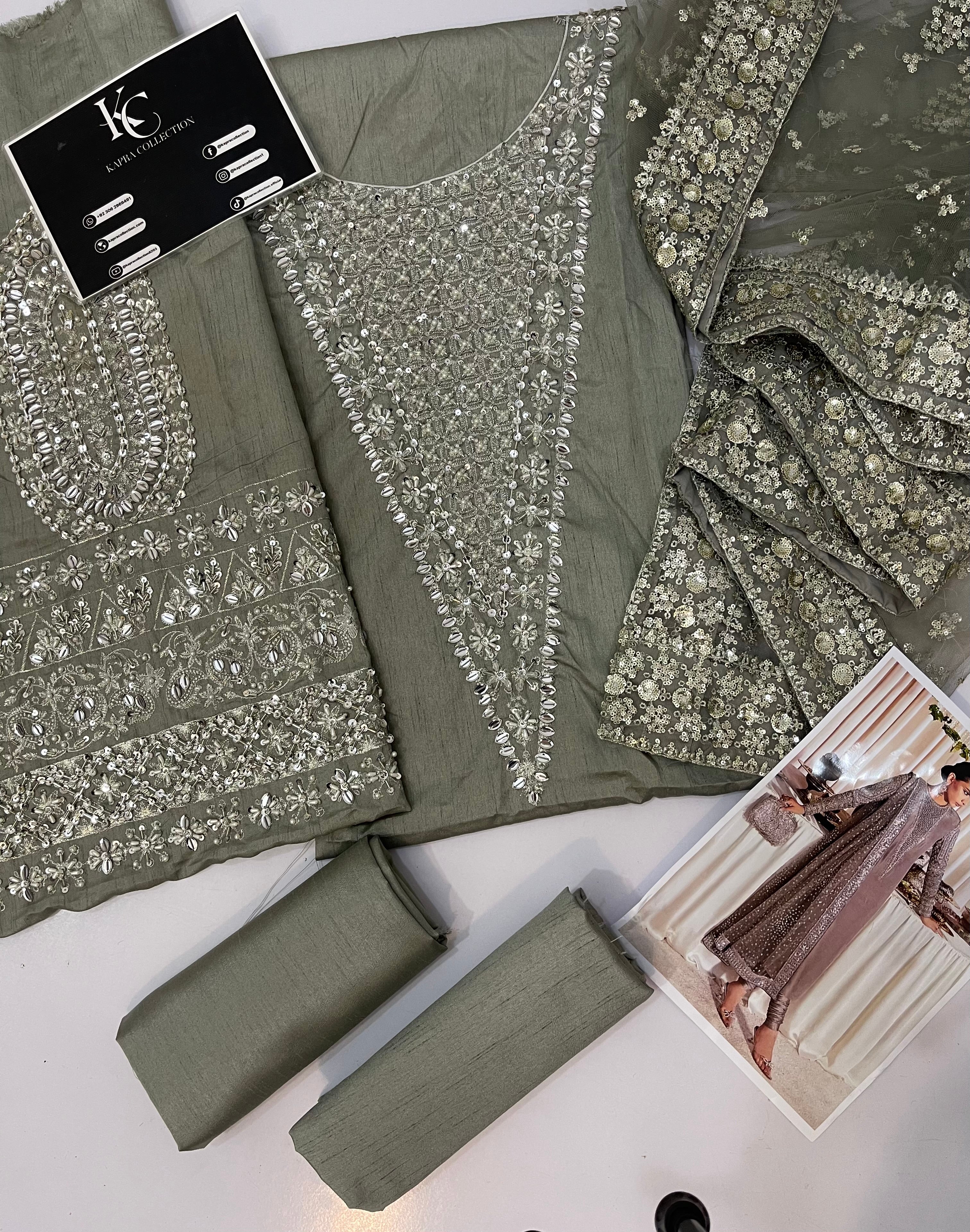 Lucent Raw Silk Grey - Kapra Collection