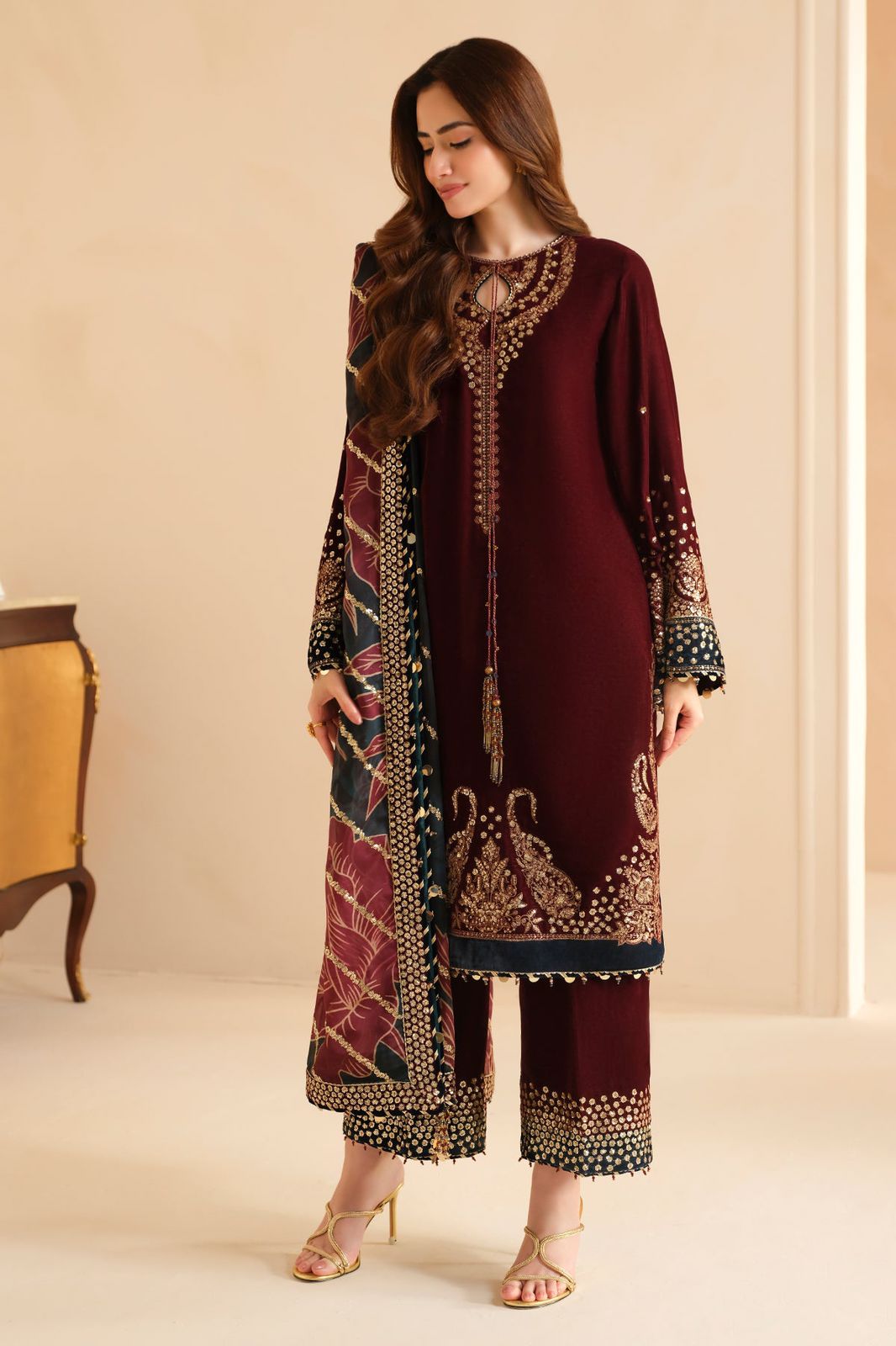 Velvet for women clothing (UNSTITCHED) by Kapra Collection