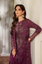 03-Piece Printed Lawn Suit - Unstitched - Kapra Collection