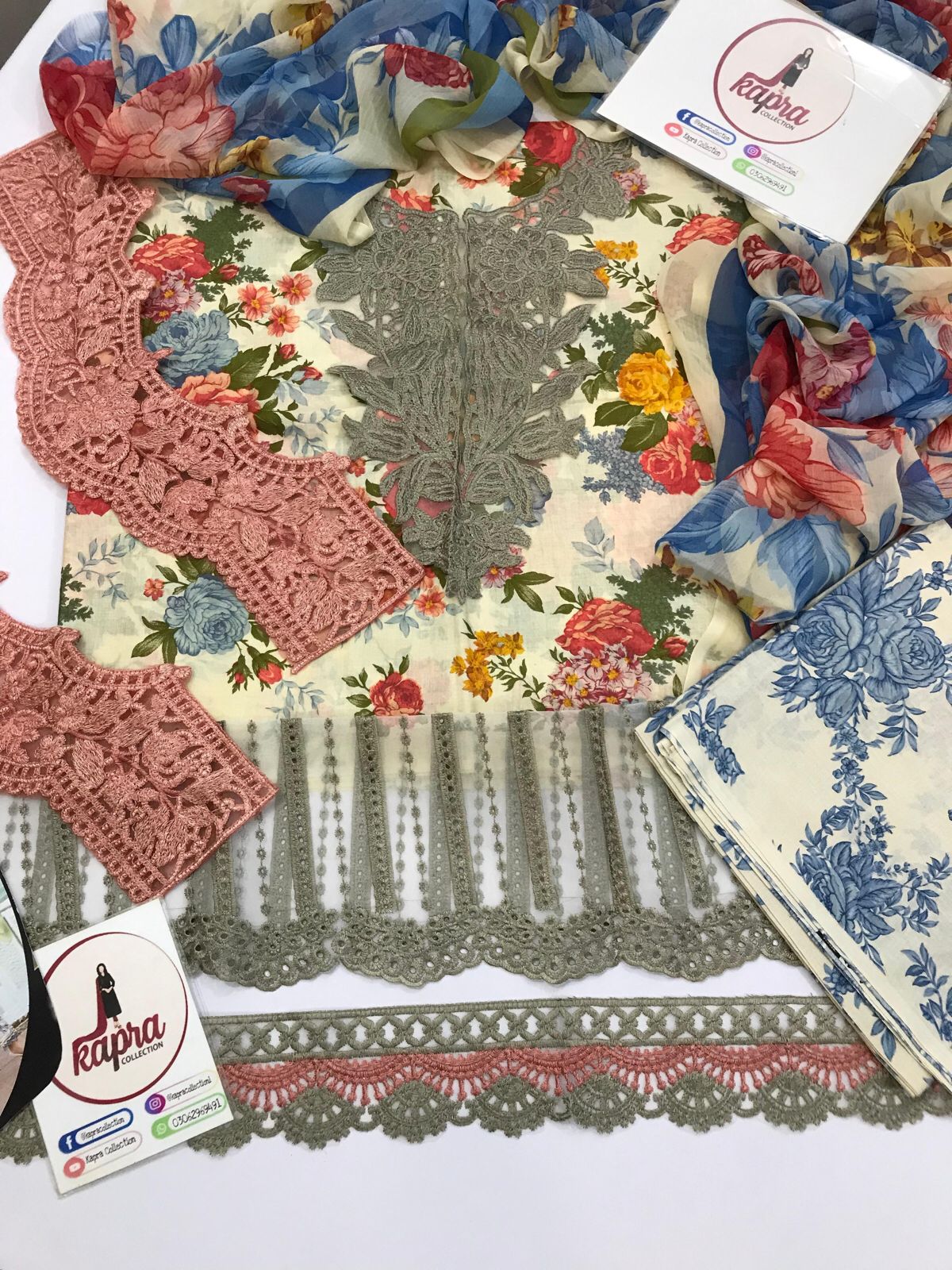 Lawn for women clothing (UNSTITCHED) by Kapra Collection - Kapra Collection