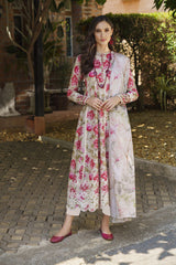 Iznik Embroidered lawn collection replica - Kapra Collection
