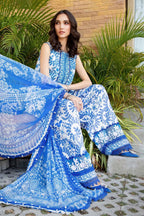 Lawn summer collection 3 piece unstitched digital printed suit - Kapra Collection
