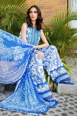 Lawn summer collection 3 piece unstitched digital printed suit - Kapra Collection