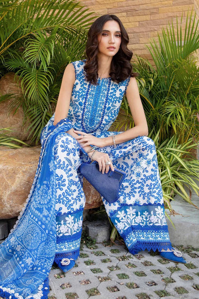 Lawn summer collection 3 piece unstitched digital printed suit - Kapra Collection