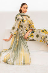 Lawn 3 piece unstitched printed suit - Kapra Collection