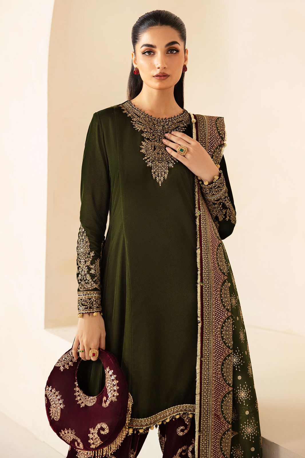 Velvet for women clothing (UNSTITCHED) by Kapra Collection