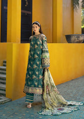 Green Lawn 3Piece Digital Printed Unstitched Dress