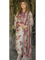 Premimum Lawn Embroidered 3 Piece Suit RTW - Kapra Collection