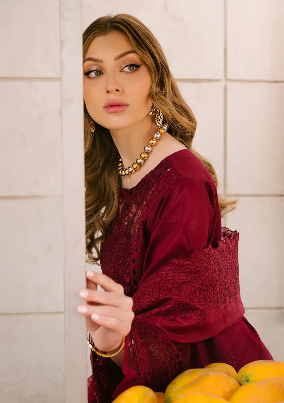 Mahnoor  Embroidered Lawn Dres