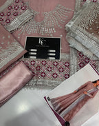 Chiffon Emb luxury Frock piyazi