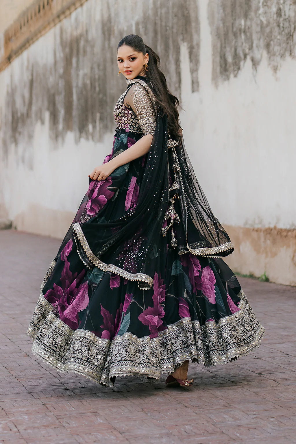 Iznik Digital Printed Chiffon Mexi