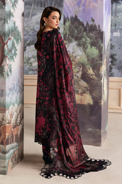 Ramsha Black Lawn 3piece Dress - Kapra Collection