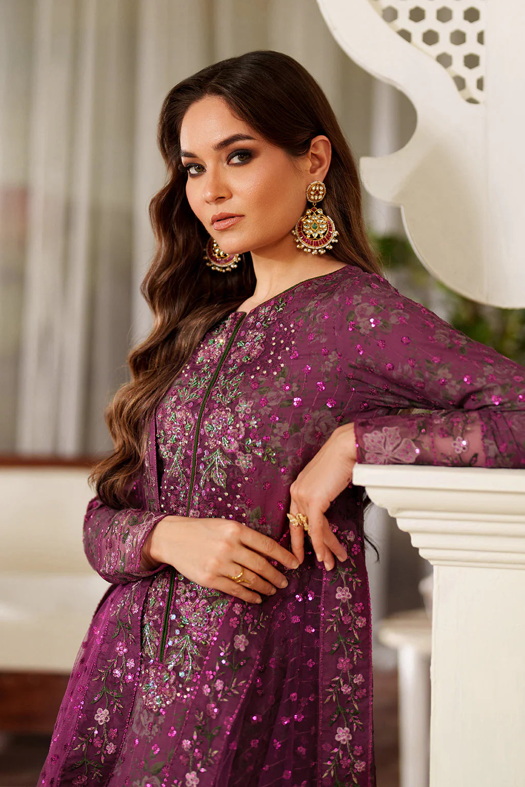 03-Piece Printed Lawn Suit - Unstitched - Kapra Collection