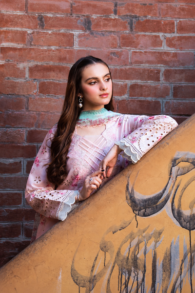 Nafeesa – Blush Chikankari Embroidered Lawn Suit