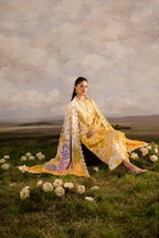Arooj – Mahnur Inspired Mustard Lawn Suit