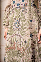 3 piece unstitched lawn digital printed suit - Kapra Collection