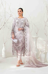 Twakkal Embroidered Organza unstitched dress