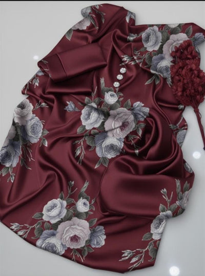 Shamoze Silk Digital Printed 3Piece Dress