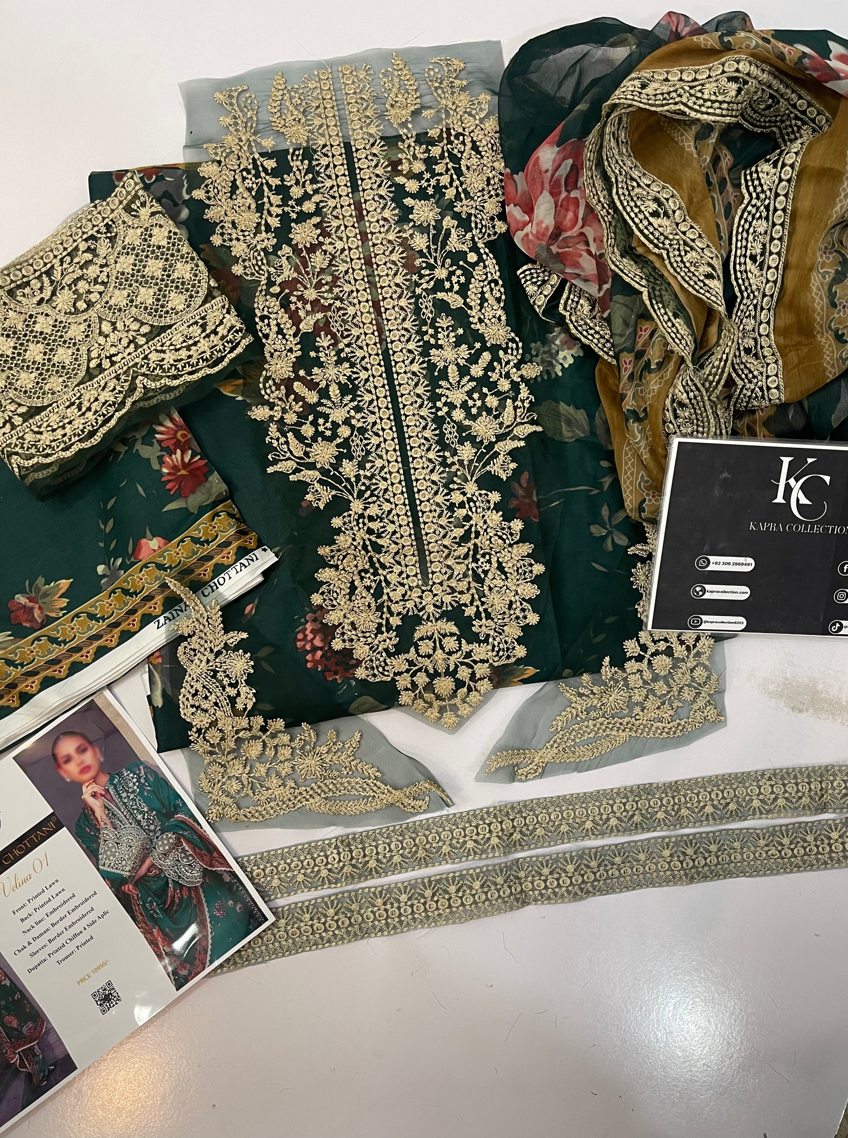 Lawn 3Piece Unatitched Dress