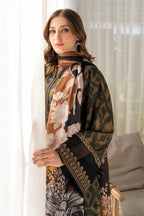 BAROQUE 3PIECE LAWN PRINTED DRESS