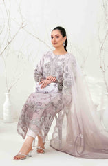 Twakkal Embroidered Organza unstitched dress