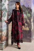 Ramsha Black Lawn 3piece Dress - Kapra Collection