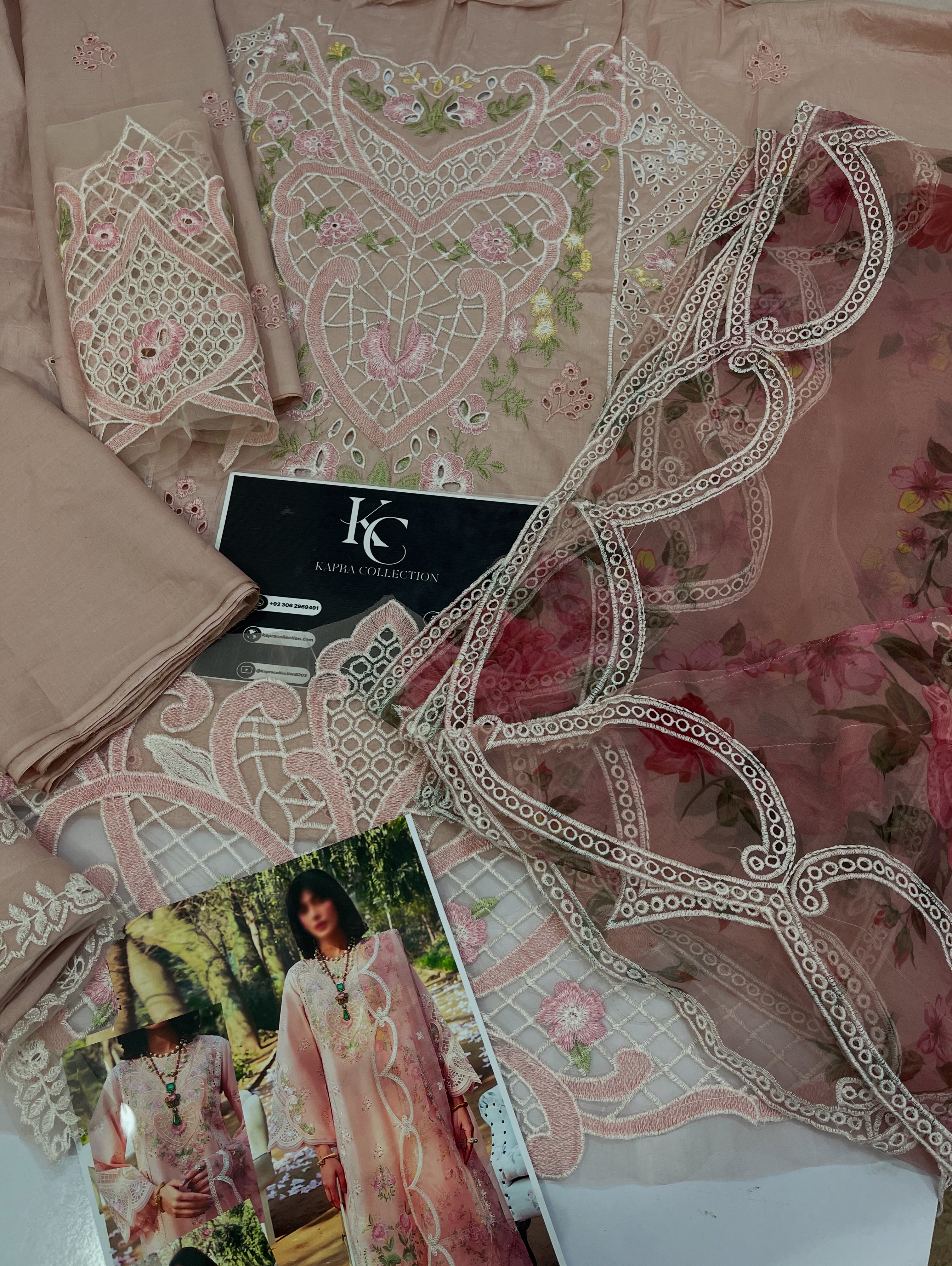 Sardinia Floral Forest Luxury Lawn Suit