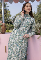 03-Piece Printed Lawn suit - Unstitched - Kapra Collection