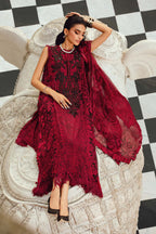 3 Piece Unstitched Embroidered Lawn Suit - Kapra Collection