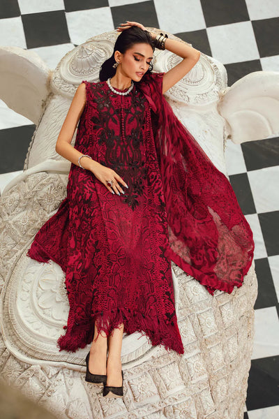 3 Piece Unstitched Embroidered Lawn Suit - Kapra Collection