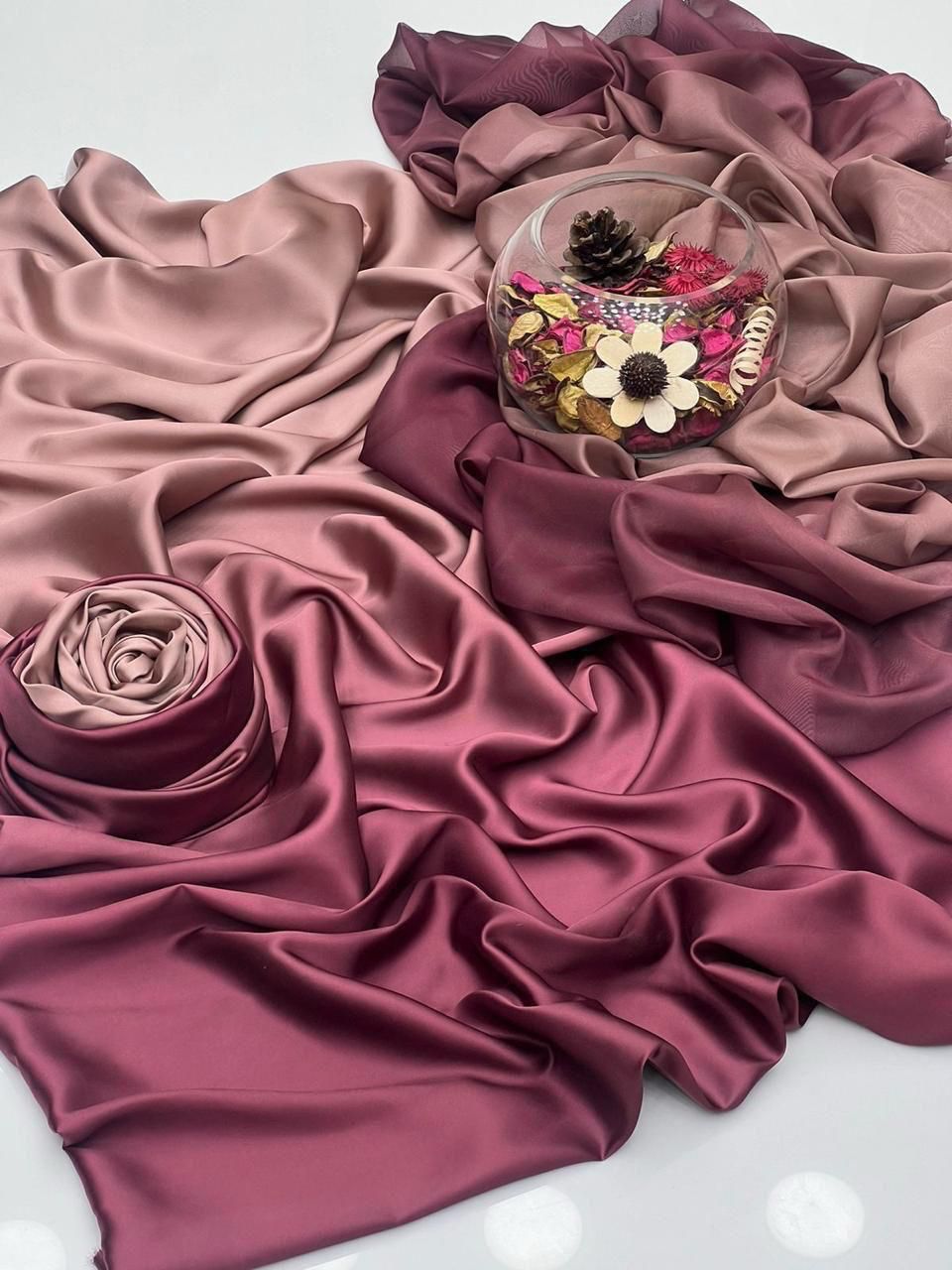 Pink Shamoze Silk 2 Tone