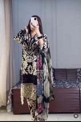 STITCHED M Print Luxury 3 piece Trend