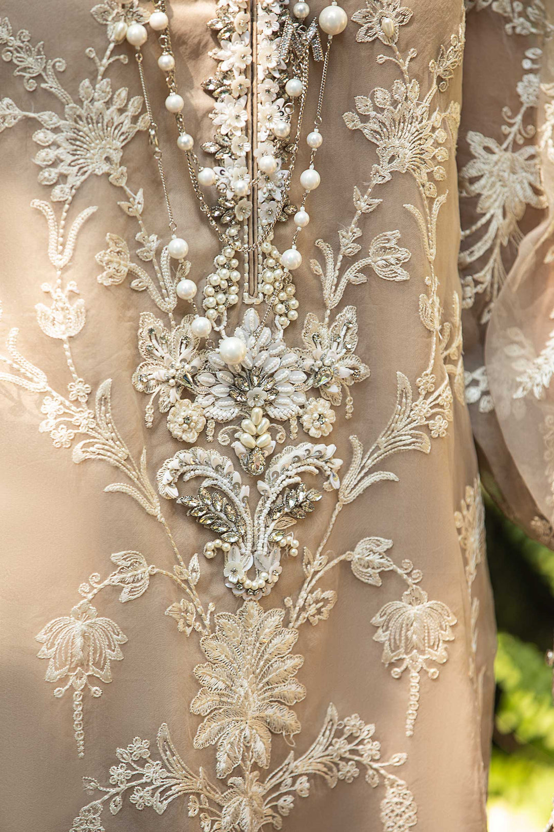 Maria B Luxury Lawn Embroidered Organza Unstitched Dress