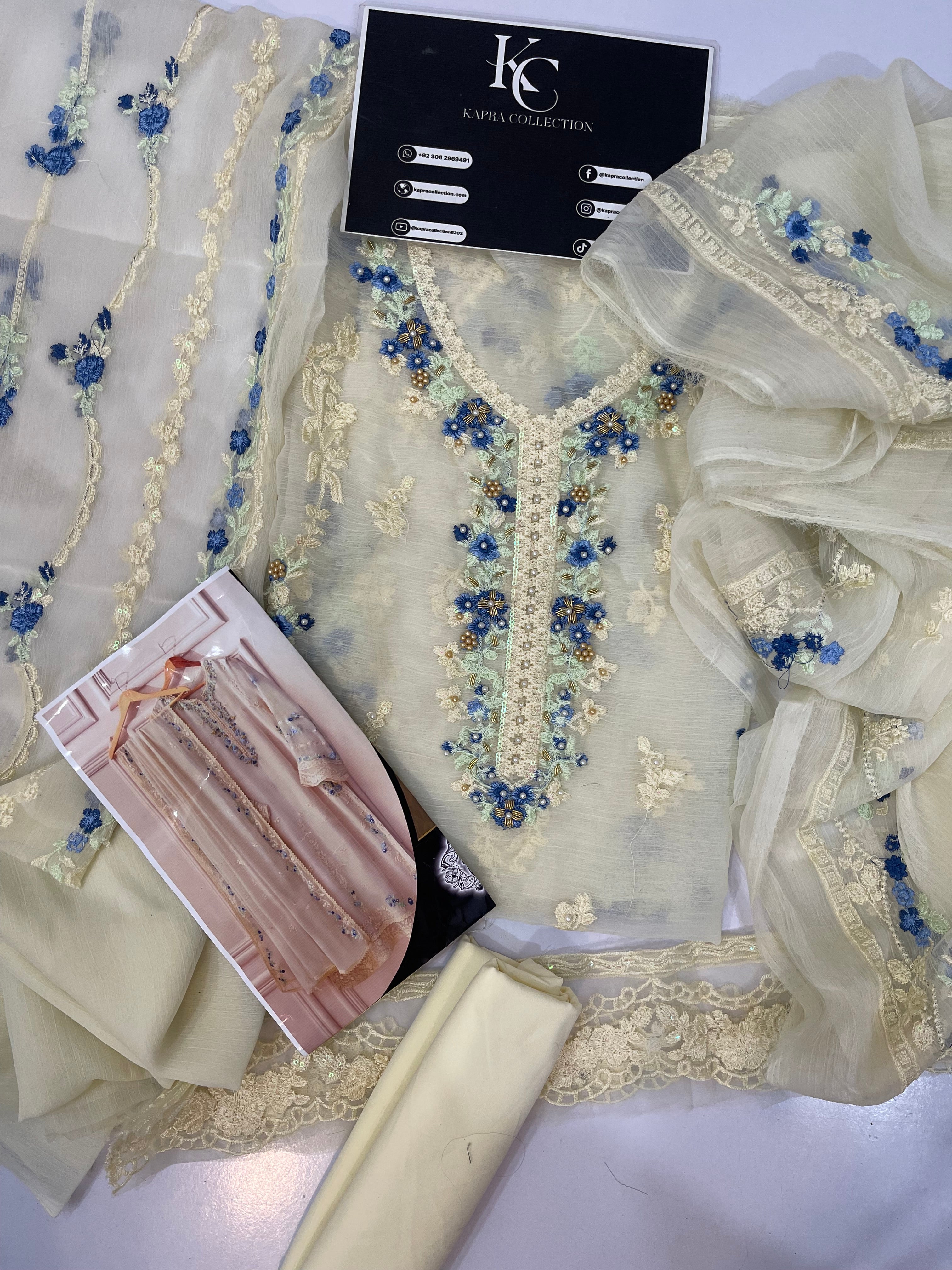 Agha Noor Emb Chiffon Dress